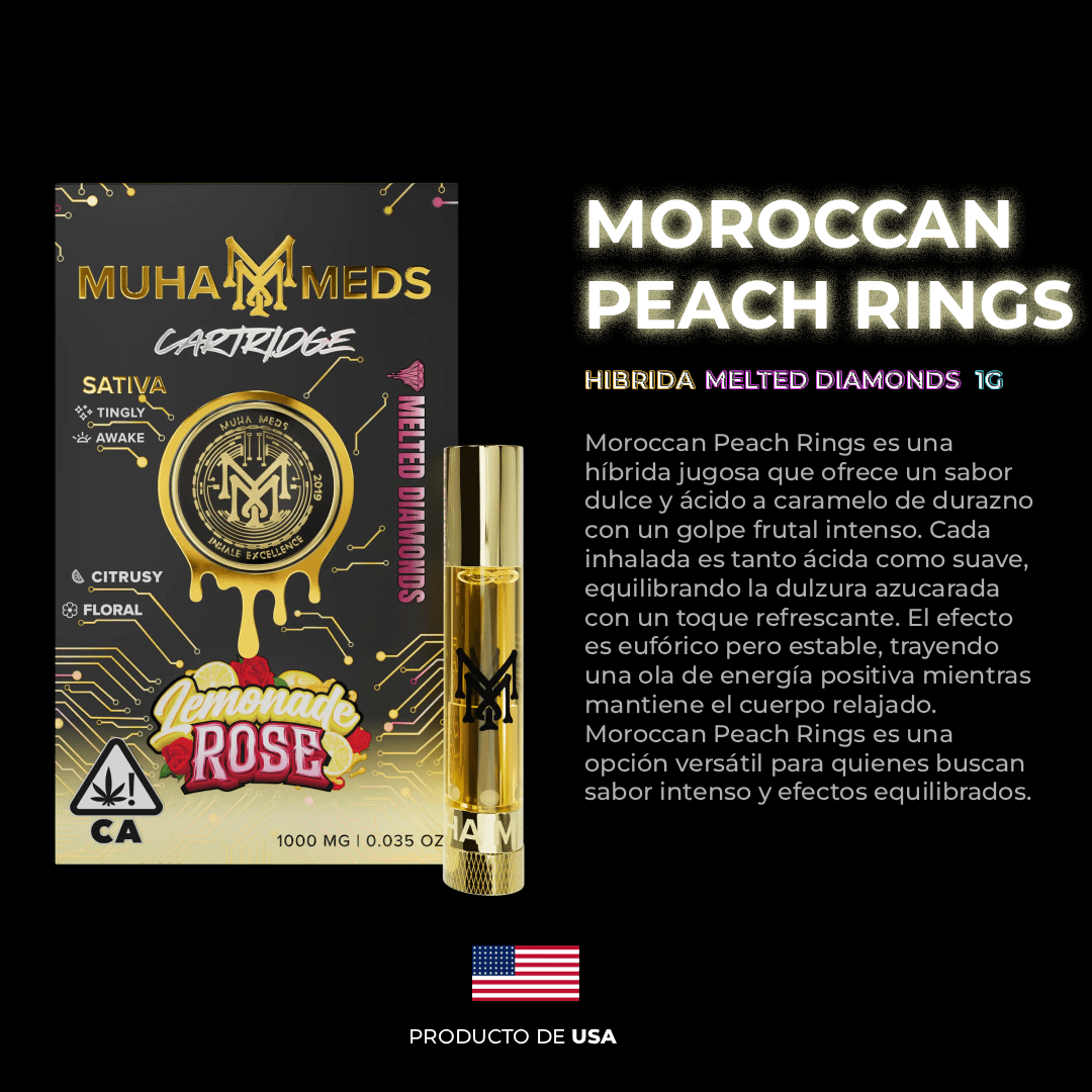Muha Meds® Moroccan Peach Rings 2G